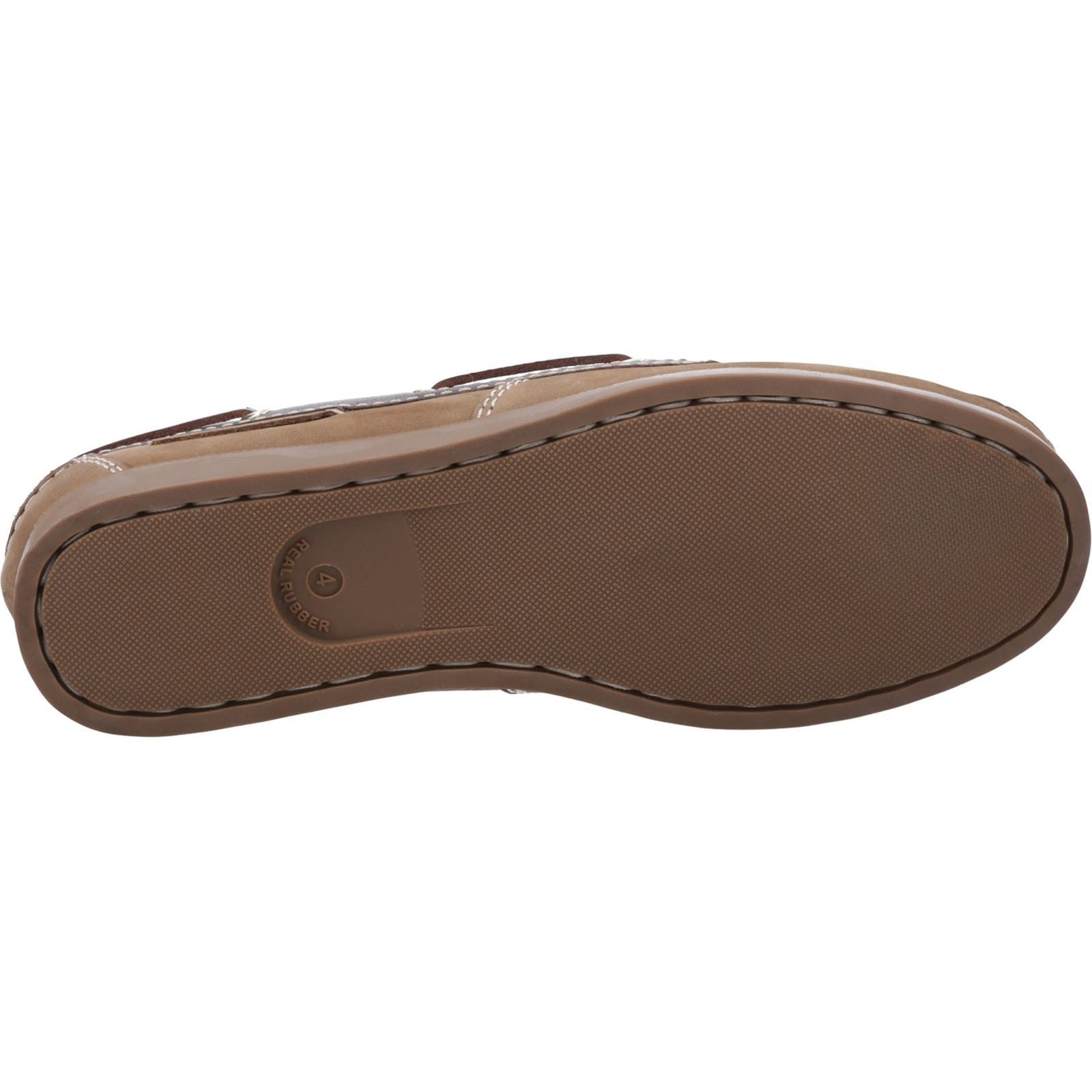 Cotswold Waterlane Chaussures Bateau Pour Femmes En Cuir Taupe/Marron