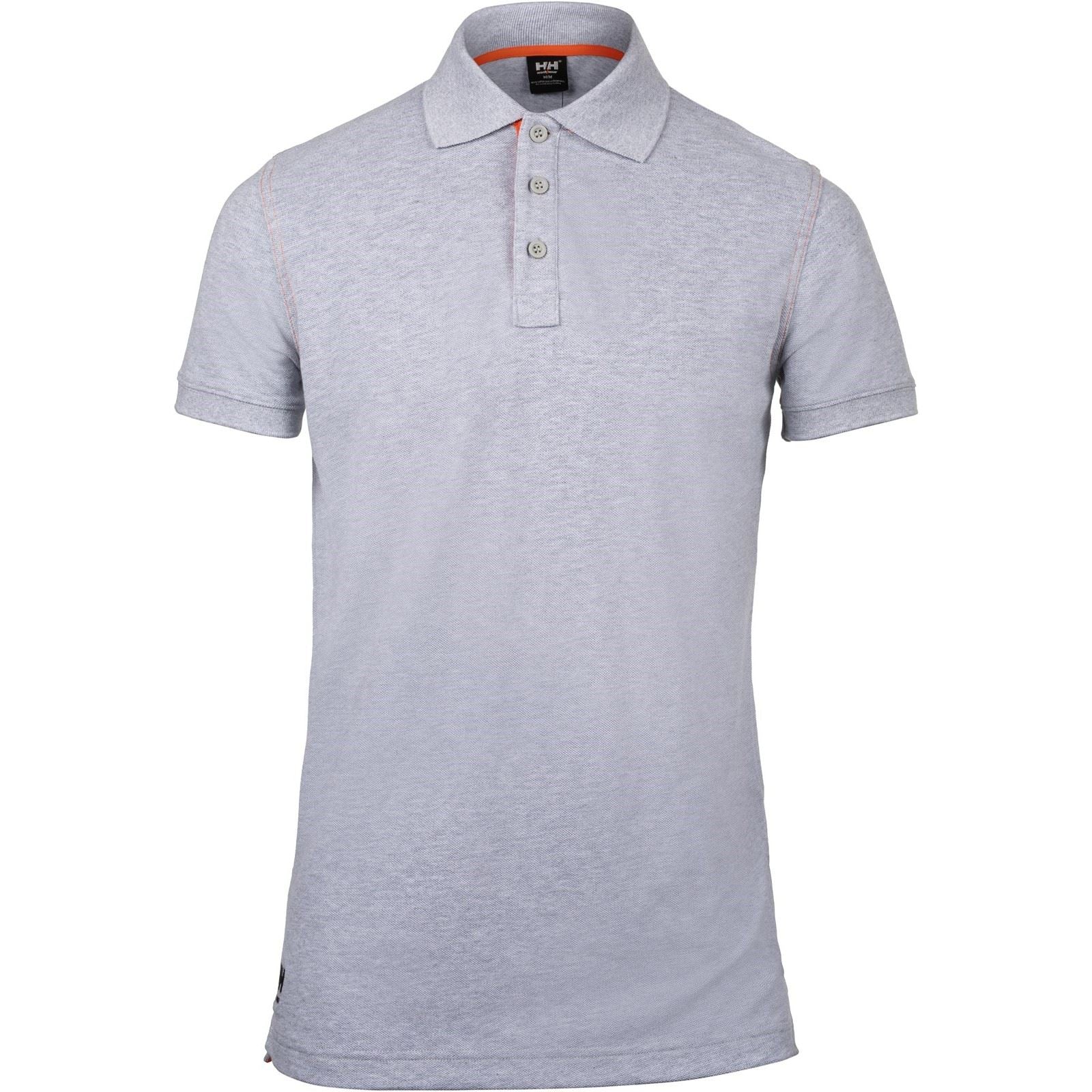 Helly Hansen Workwear Oxford Polo En Coton Pour Hommes Gris