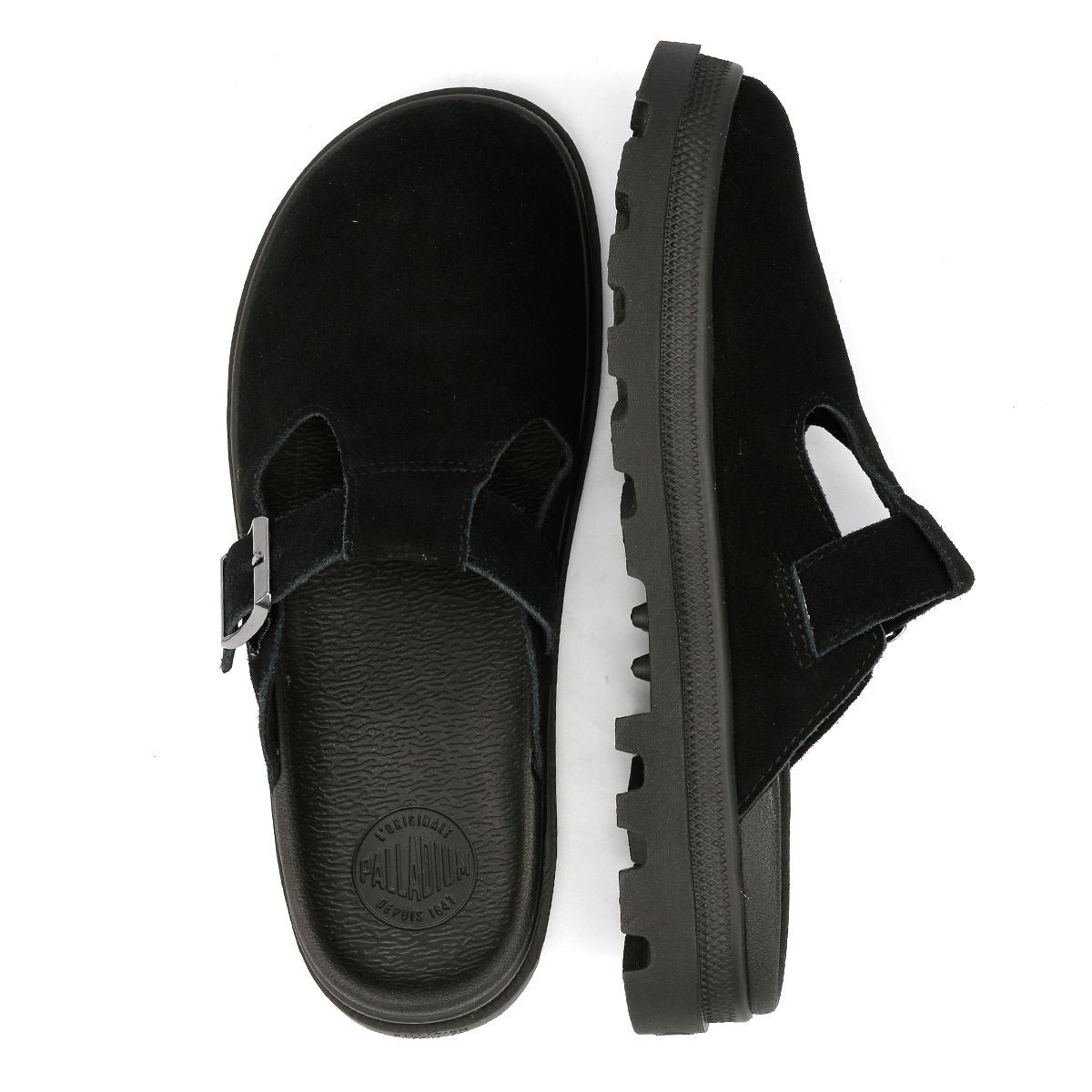 Palladium Dunelite Pyla Chaussures Confort En Daim Noir