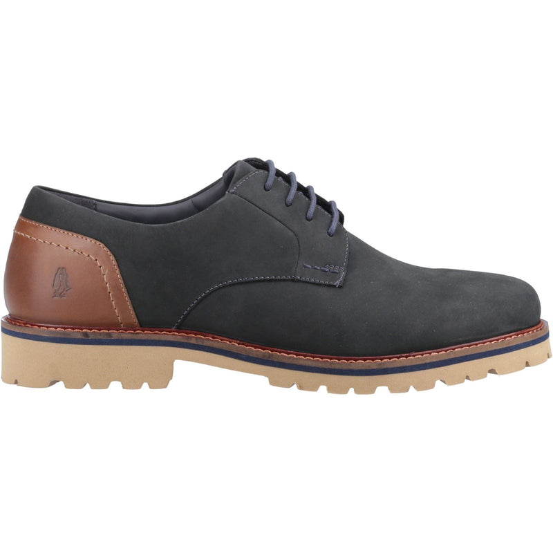 Hush Puppies Marcus Chaussures À Lacets Pour Homme En Nubuck Bleu Marine