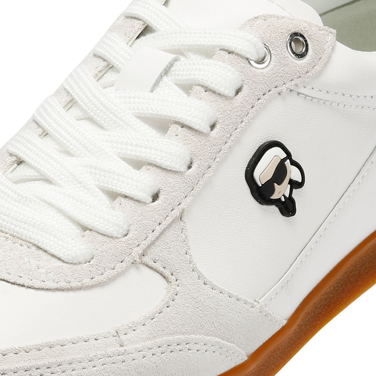 Karl Lagerfeld Kandidate NFT Baskets Blanches En Cuir Pour Femmes