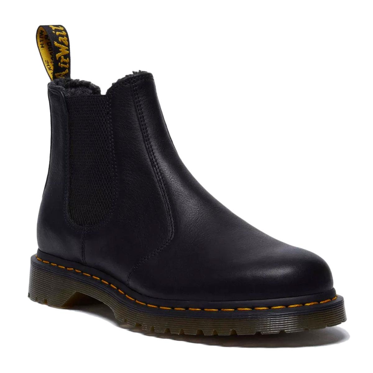 Dr. Martens 2976 WL Grizzly Bottes Noires En Cuir