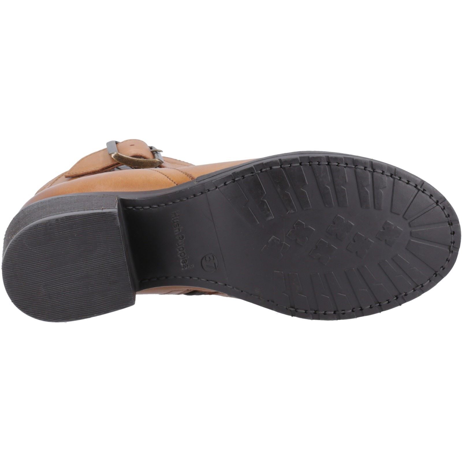 Hush Puppies Hensley Bottes À Talons En Cuir Pour Femme Couleur Tan