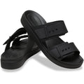 Crocs Brooklyn Buckle Sandales Noires Pour Femmes
