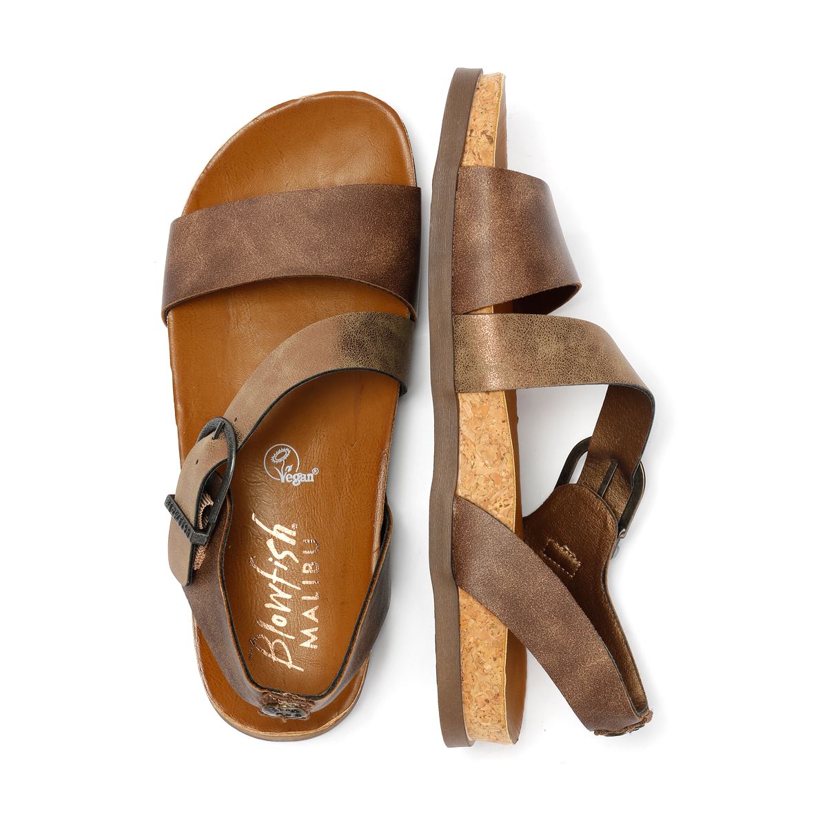 Blowfish Malibu Lance Sandales Brunes Pour Femmes