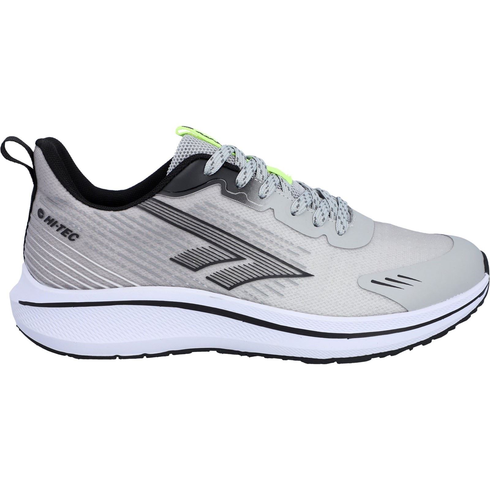 Hi-Tec Santorini Sneakers Pour Hommes En Polyester Cool Grey/black/acid Lime