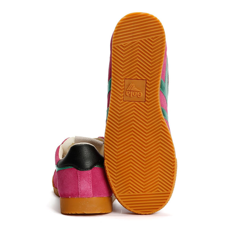 Gola Elan Glitz Chaussures De Sport Roses Pour Femmes En Daim