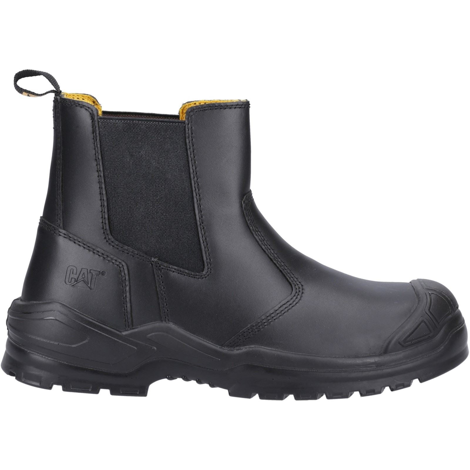 Caterpillar Bottes De Sécurité En Cuir Noir Striver