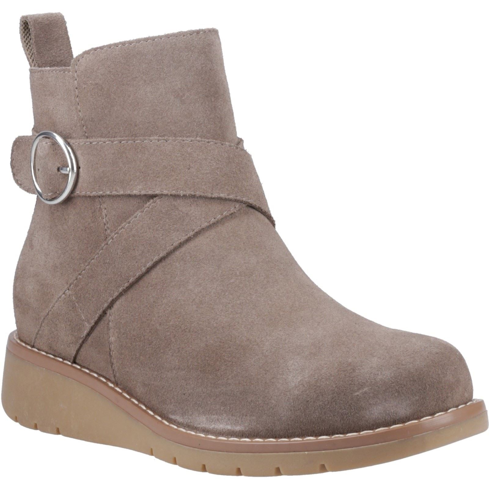 Hush Puppies Lyra Bottines De Cheville D'hiver Pour Femmes En Taupe Suédois