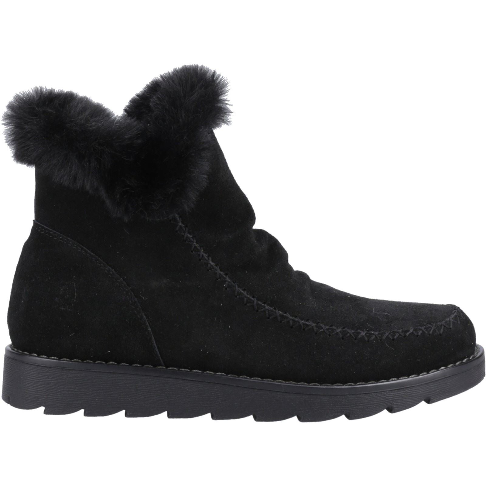 Hush Puppies Moira Bottes Noires Pour Femmes En Suède
