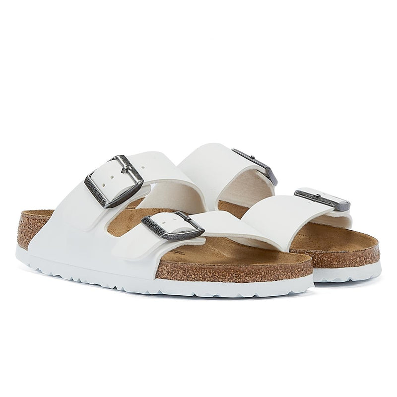 Birkenstock Arizona Birko Flor Sandales Blanches