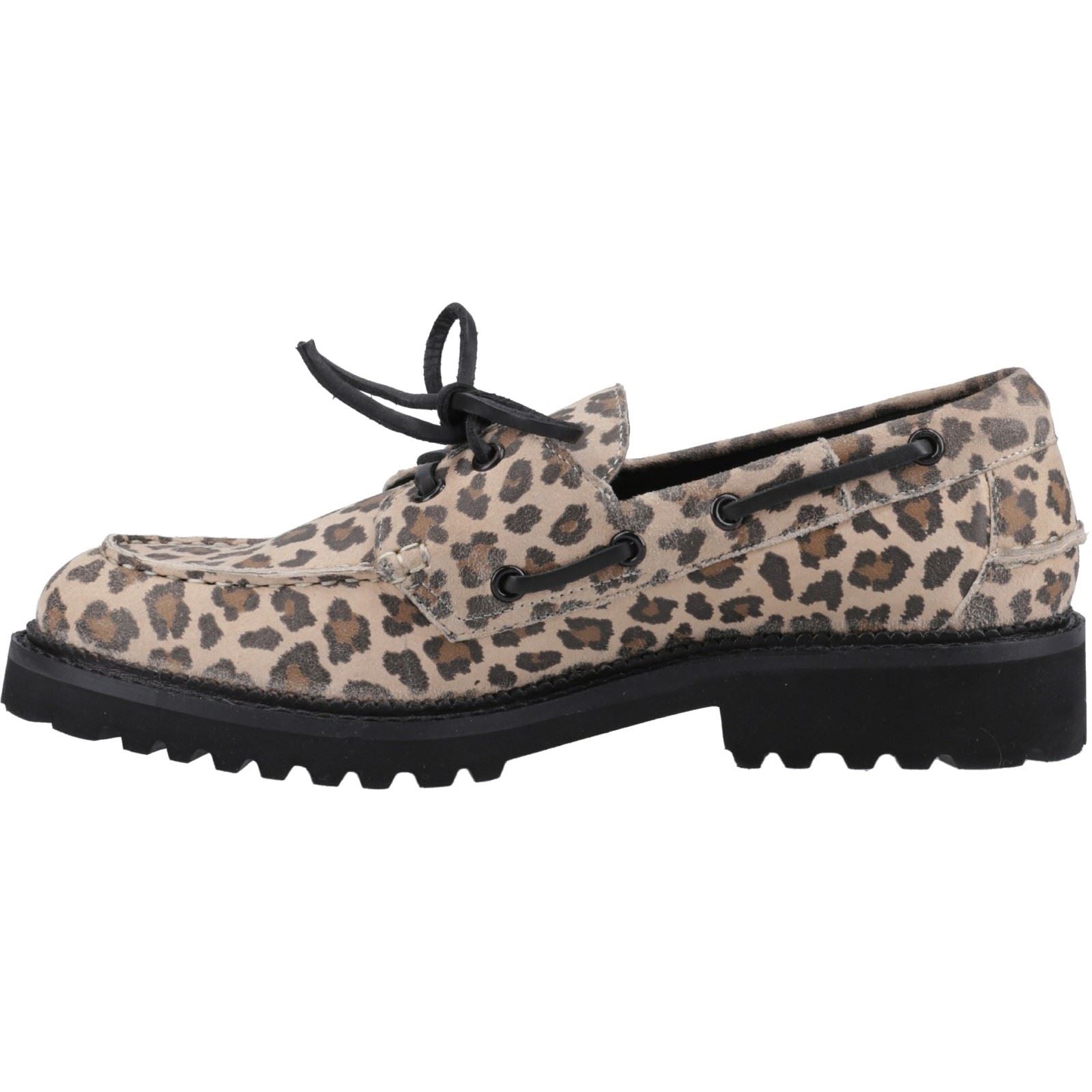 Hush Puppies Geri Femmes Mocassins Léopard Suédois