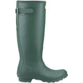 Hunter Original Tall Back Adjustable Bottes De Pluie En Caoutchouc Pour Femmes De Couleur Verte