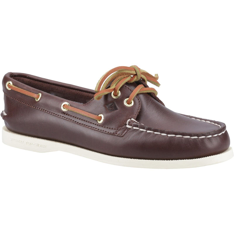 Sperry Authentic 2 Eye Chaussures Bateau Pour Homme En Cuir Marron