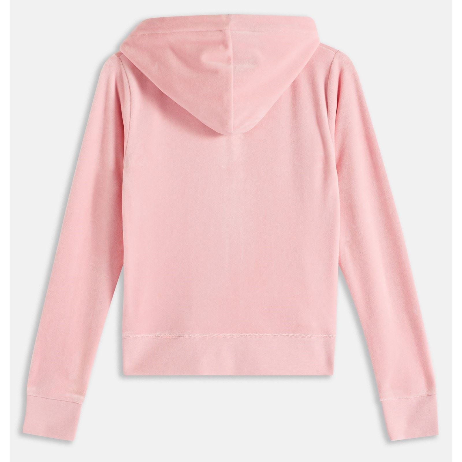 Juicy Couture Robertson Classic Jacket Sweat À Capuche Rose En Polyester Pour Femme