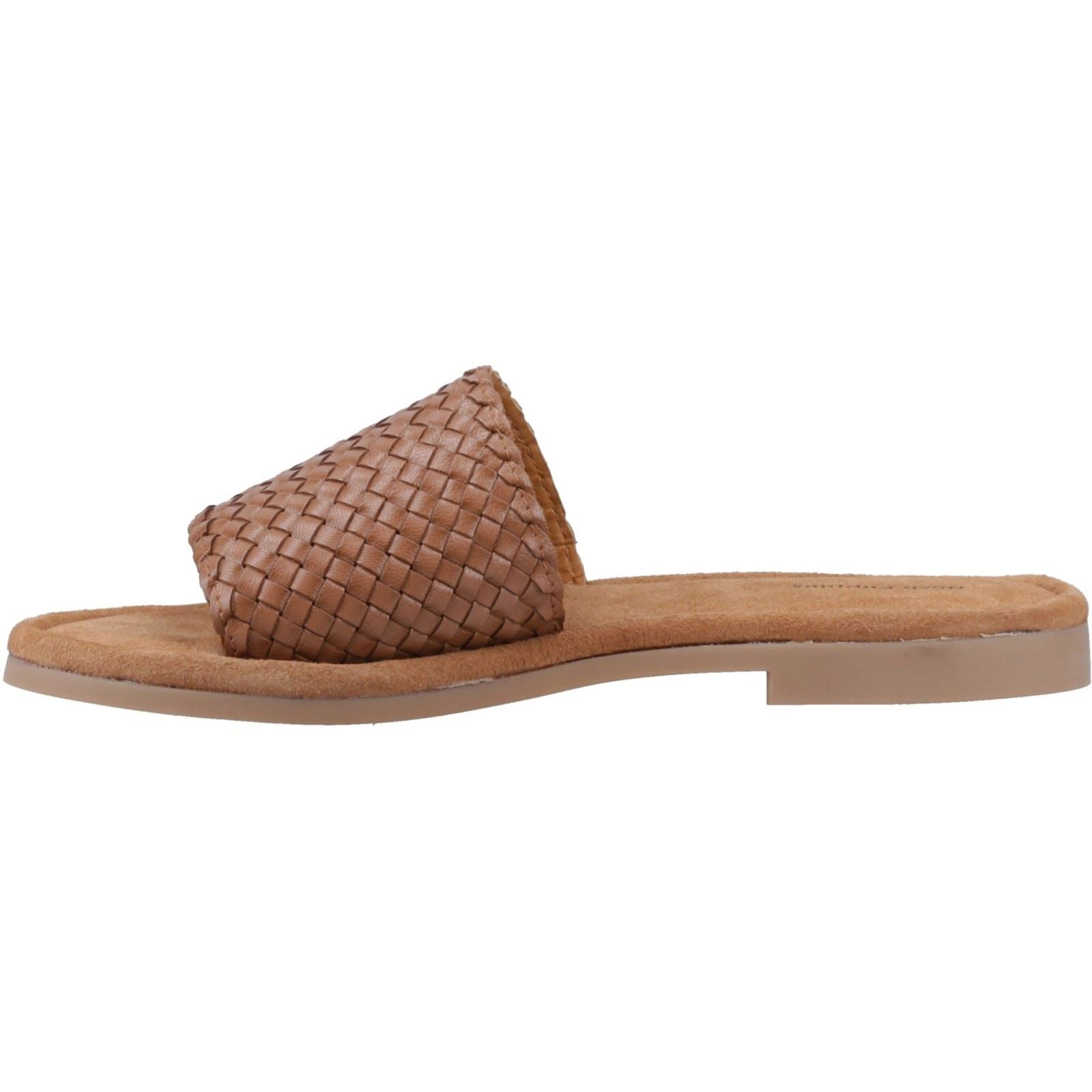 Hush Puppies Hetty Slide Sandales En Cuir Pour Femme Couleur Tan