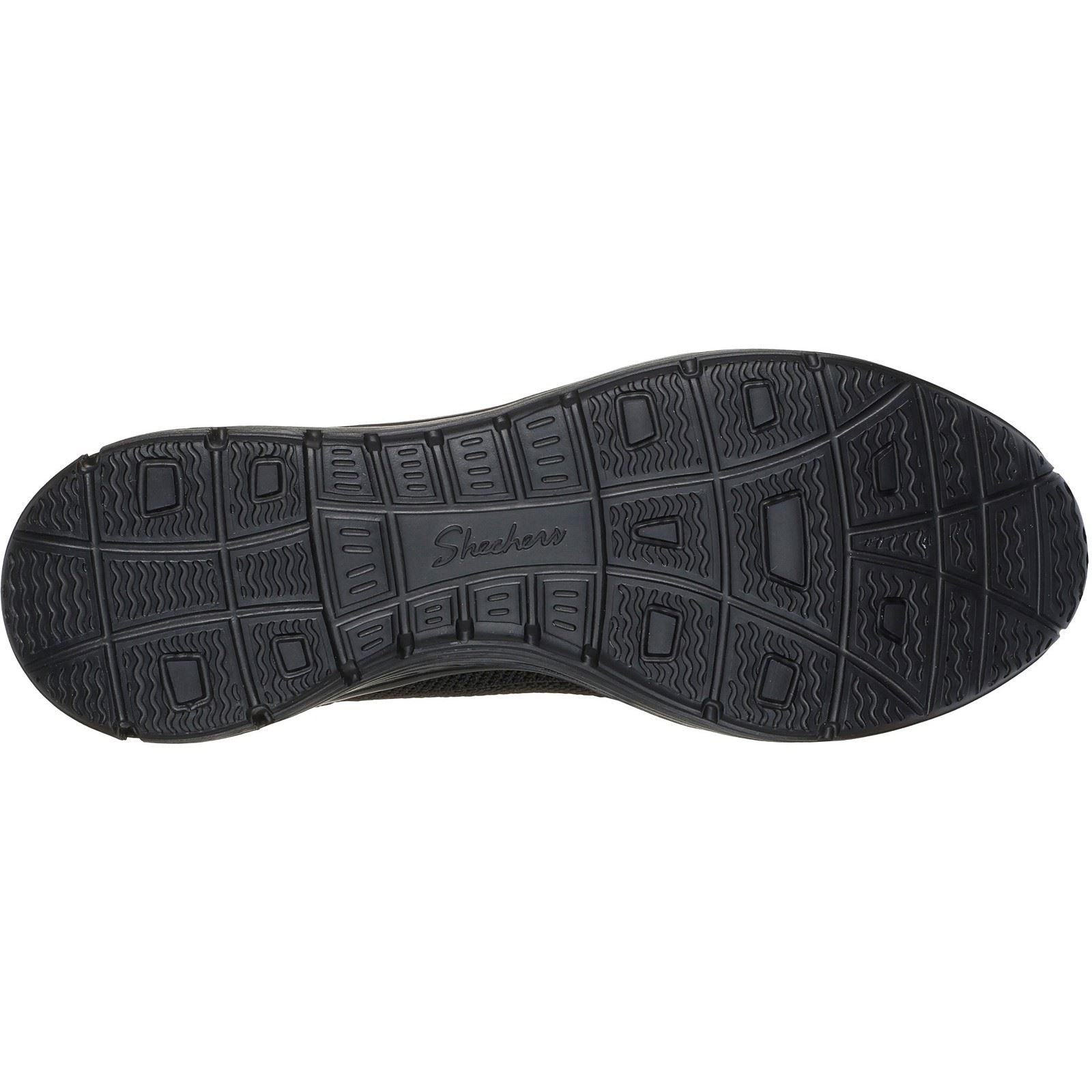 Skechers Seager Believe It Baskets Noires Pour Femmes En Toile