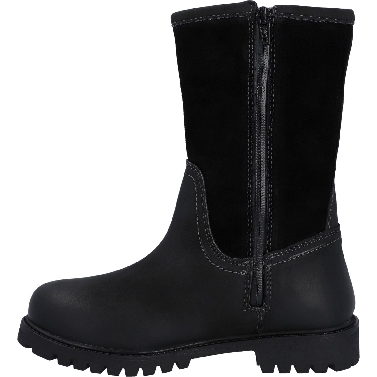 Hunter Shaws Bottes En Cuir Noires Pour Femmes