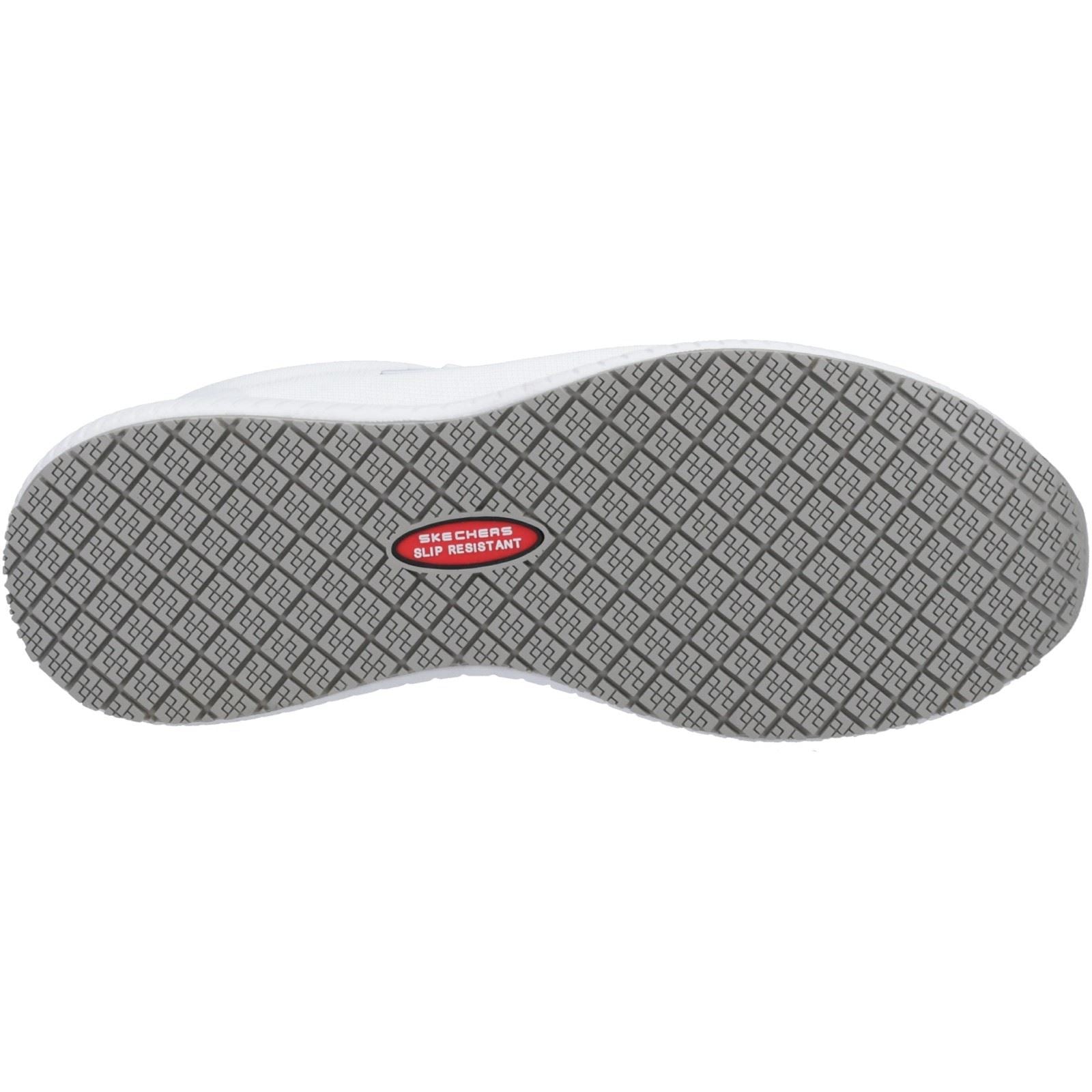 Skechers Workwear Squad SR Myton Baskets De Sécurité Blanches Pour Hommes En Textile