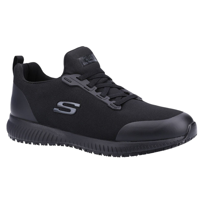 Skechers Workwear Squad SR Myton Baskets De Sécurité Noires Pour Hommes En Textile