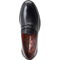 Base London Sid Mocassins Noirs En Cuir Pour Hommes