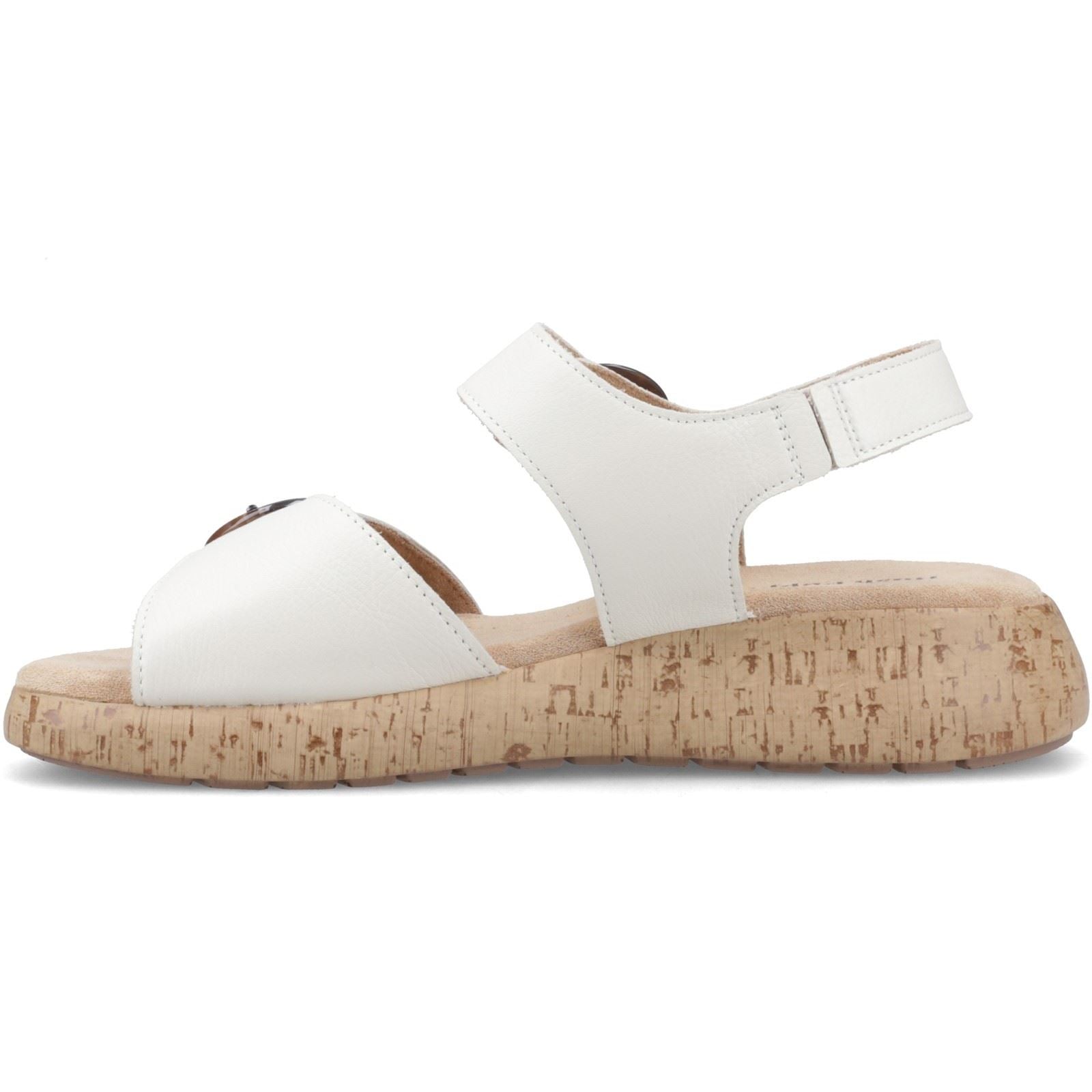 Hush Puppies Alison Sandales En Cuir Pour Femmes De Couleur Crème