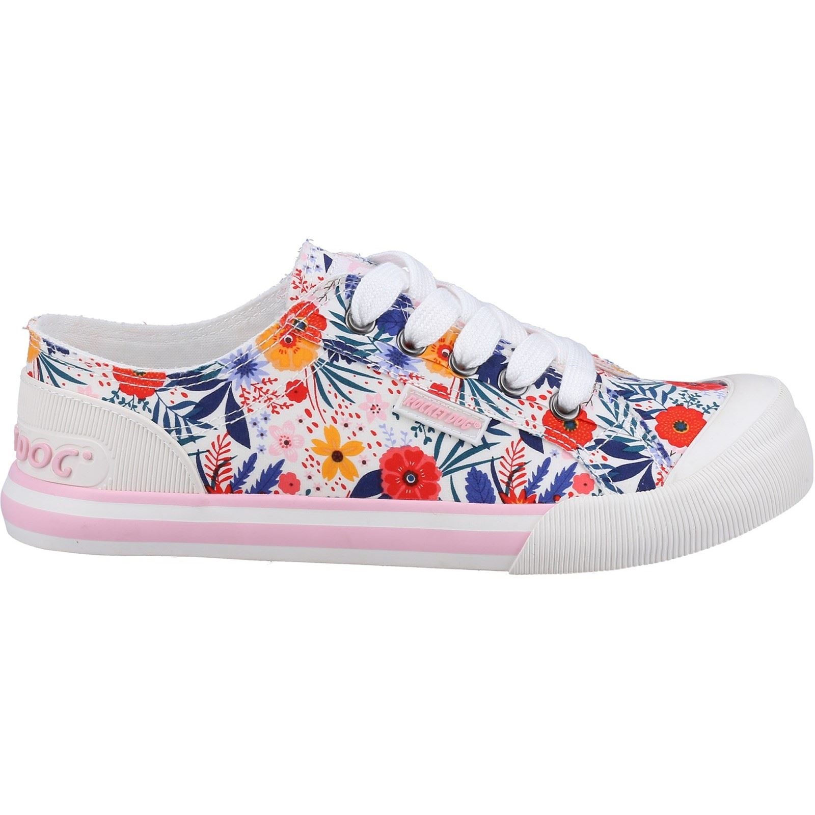 Rocket Dog Jazzin Malden Floral Baskets En Coton Blanc/Multicolore Pour Femme