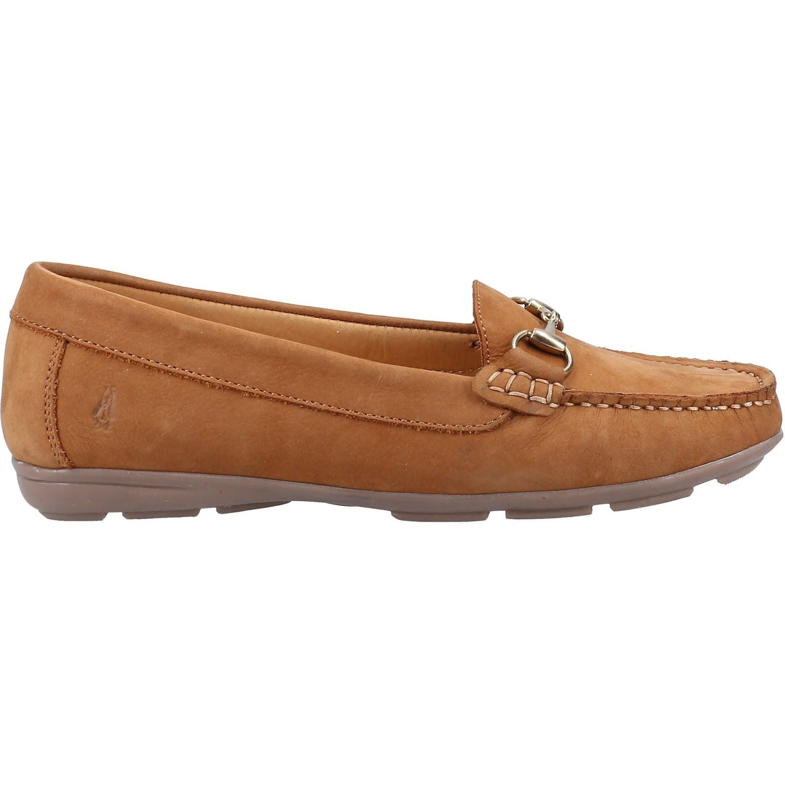 Hush Puppies Molly Snaffle Lea Mocassins Pour Femmes En Nubuck Couleur Fauve.