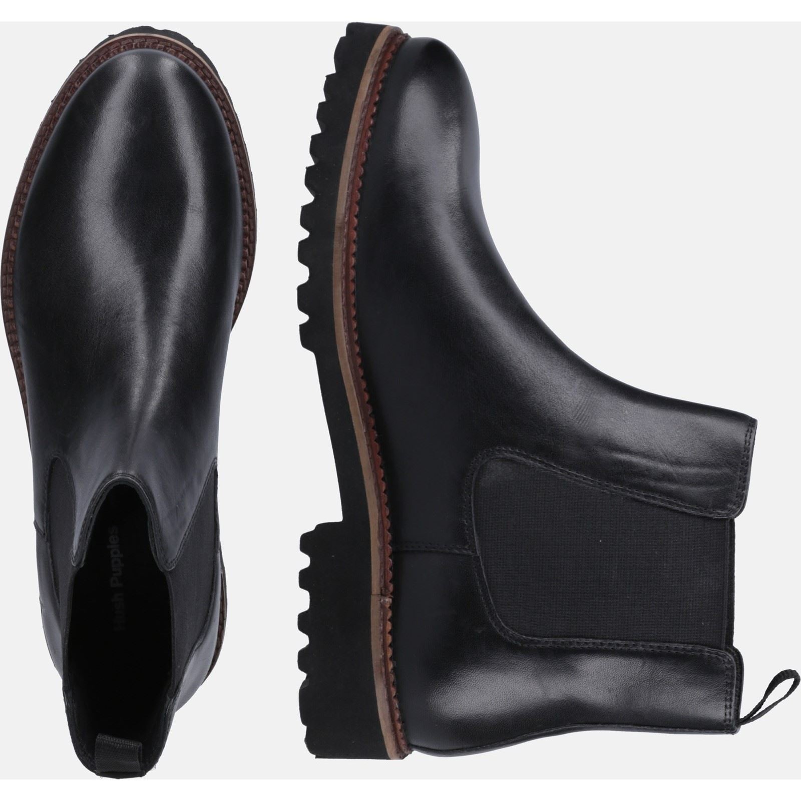 Hush Puppies Gwyneth Chelsea Bottes En Daim Noir Pour Femmes