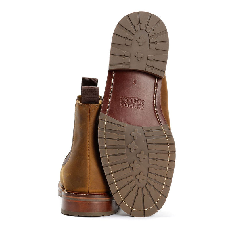 Chapman & Moore Country Chelsea Bottes En Cuir Pour Hommes Marron