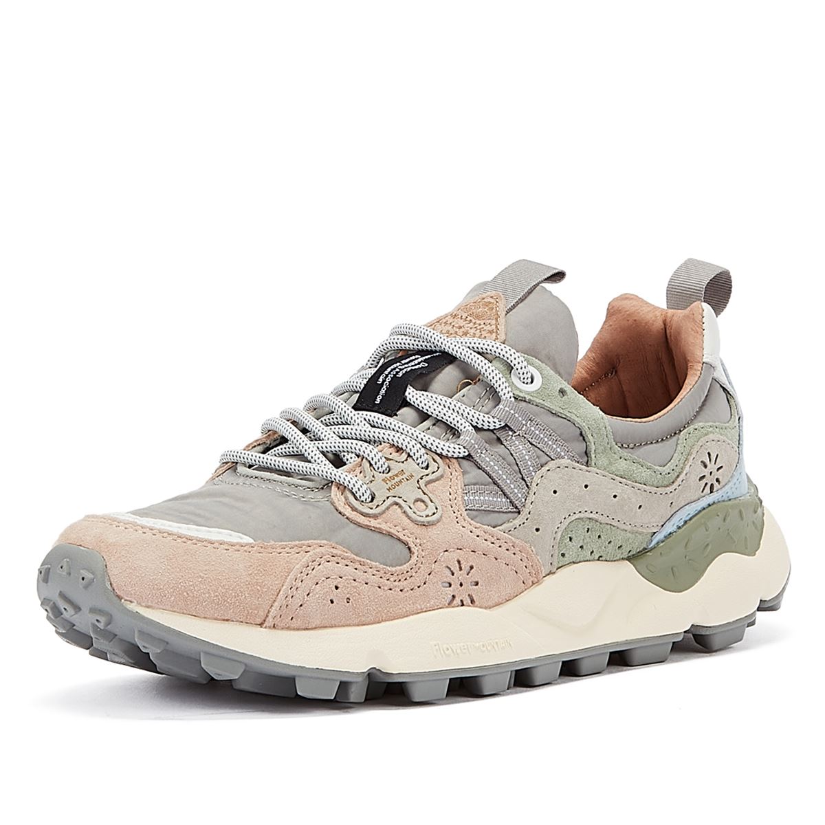 Flower Mountain Yamano 3 Uni Suede Nylon Baskets Roses Pour Femmes