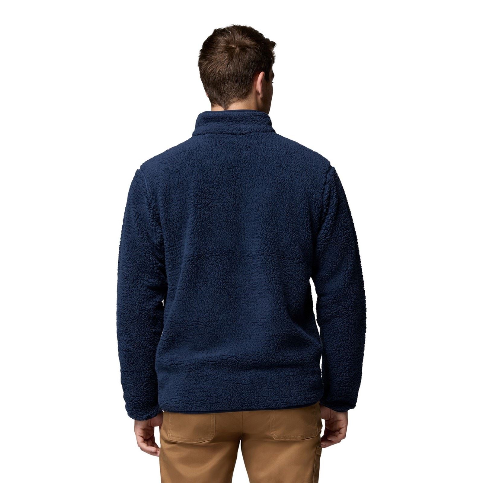 Columbia Rugged Ridge High Pile Full Zip Veste En Polaire Bleue Pour Homme