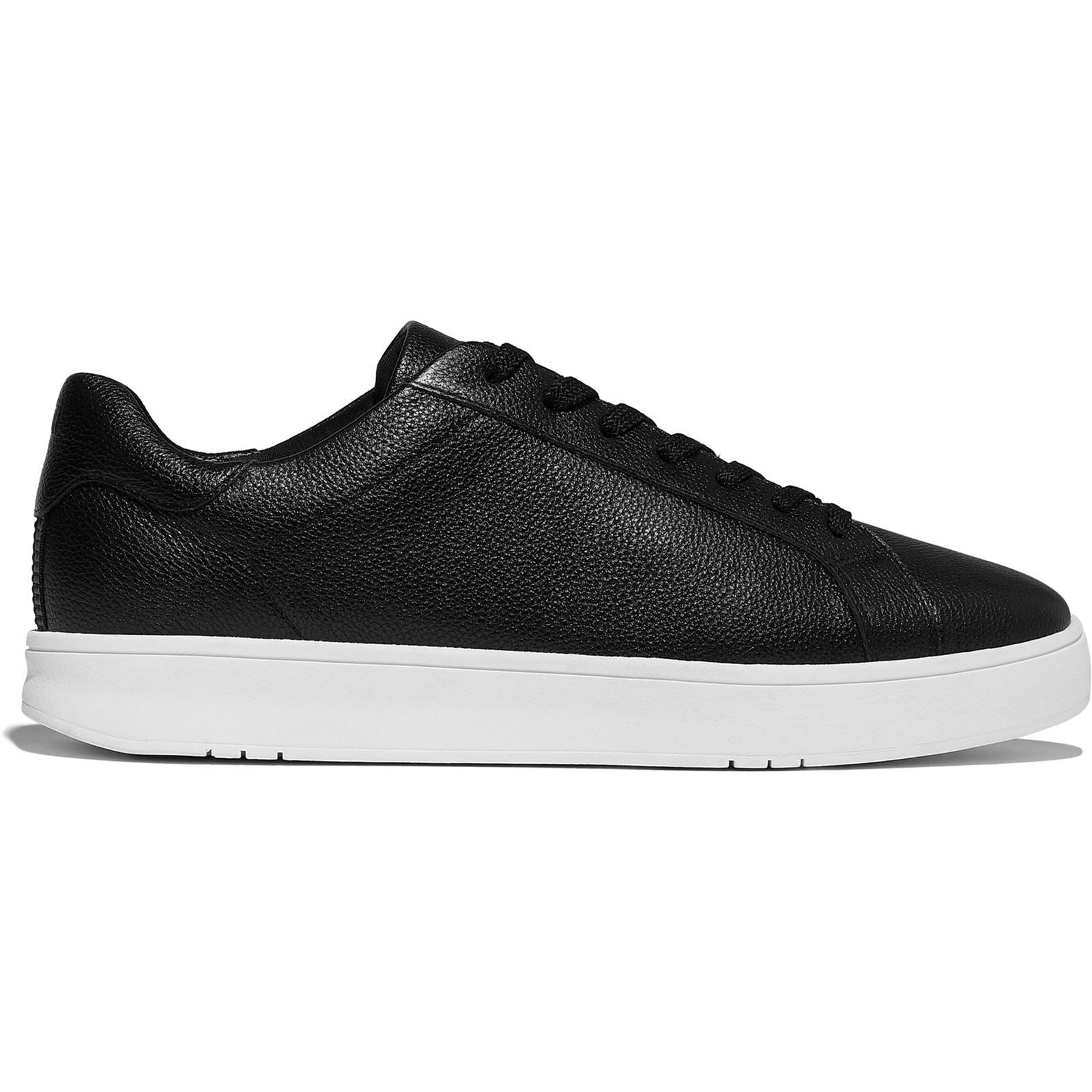 Fitflop Rally II Baskets Noires En Cuir Pour Hommes