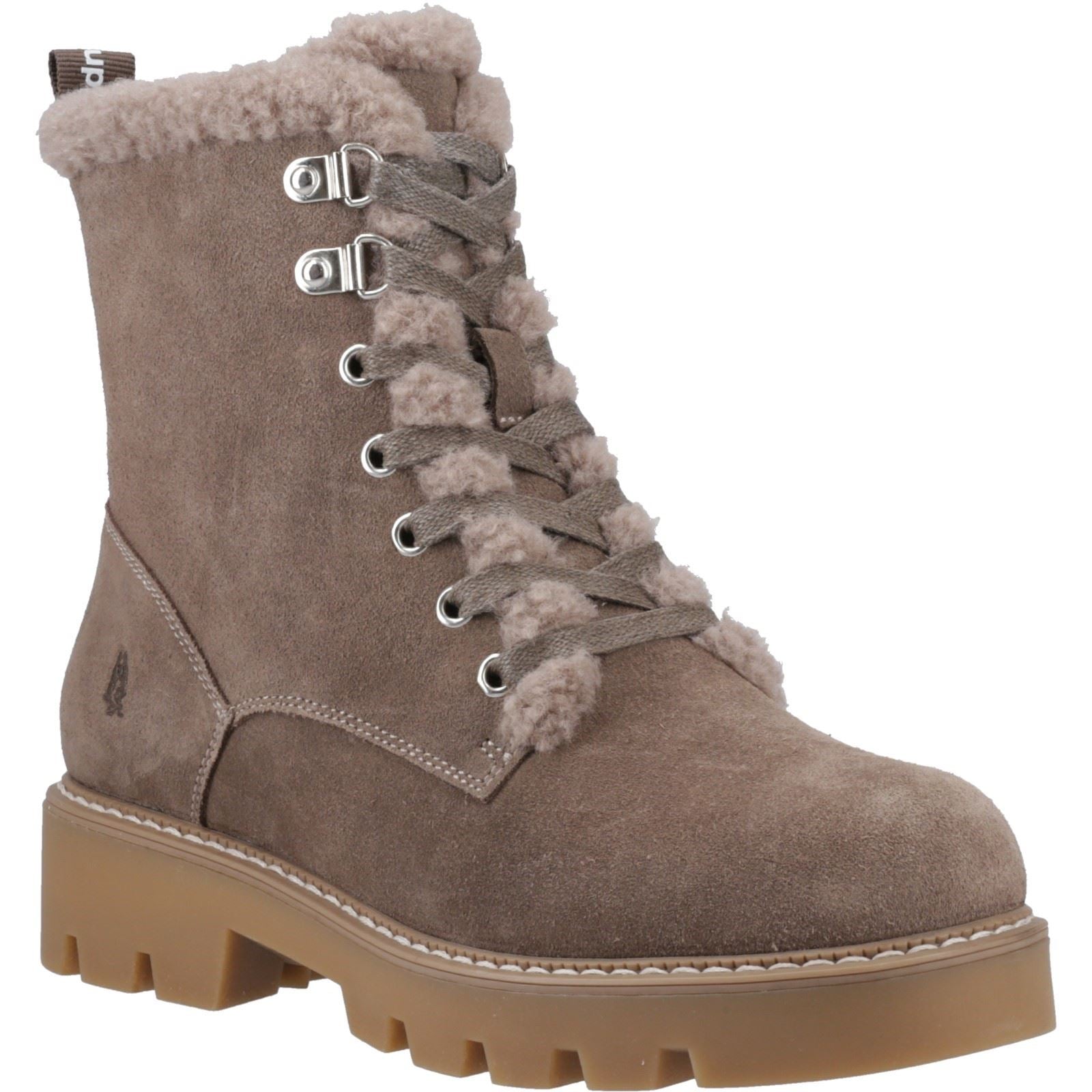 Hush Puppies Aurelia Bottines De Cheville D'hiver Pour Femmes En Taupe Suédois