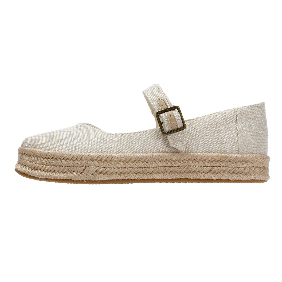 TOMS Carolina Mary Jane Espadrilles Blanches En Textile Pour Femmes
