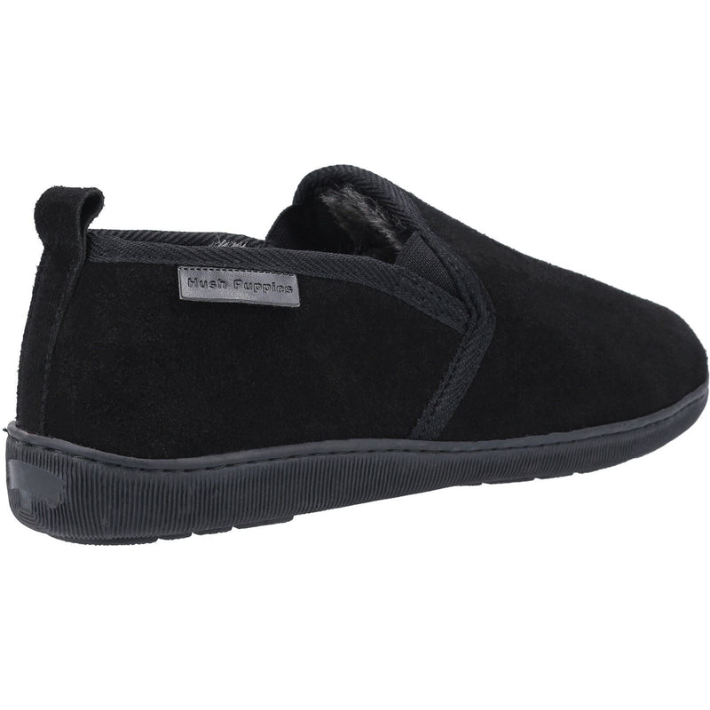 Hush Puppies Arnold Chaussons Noirs Pour Homme En Daim