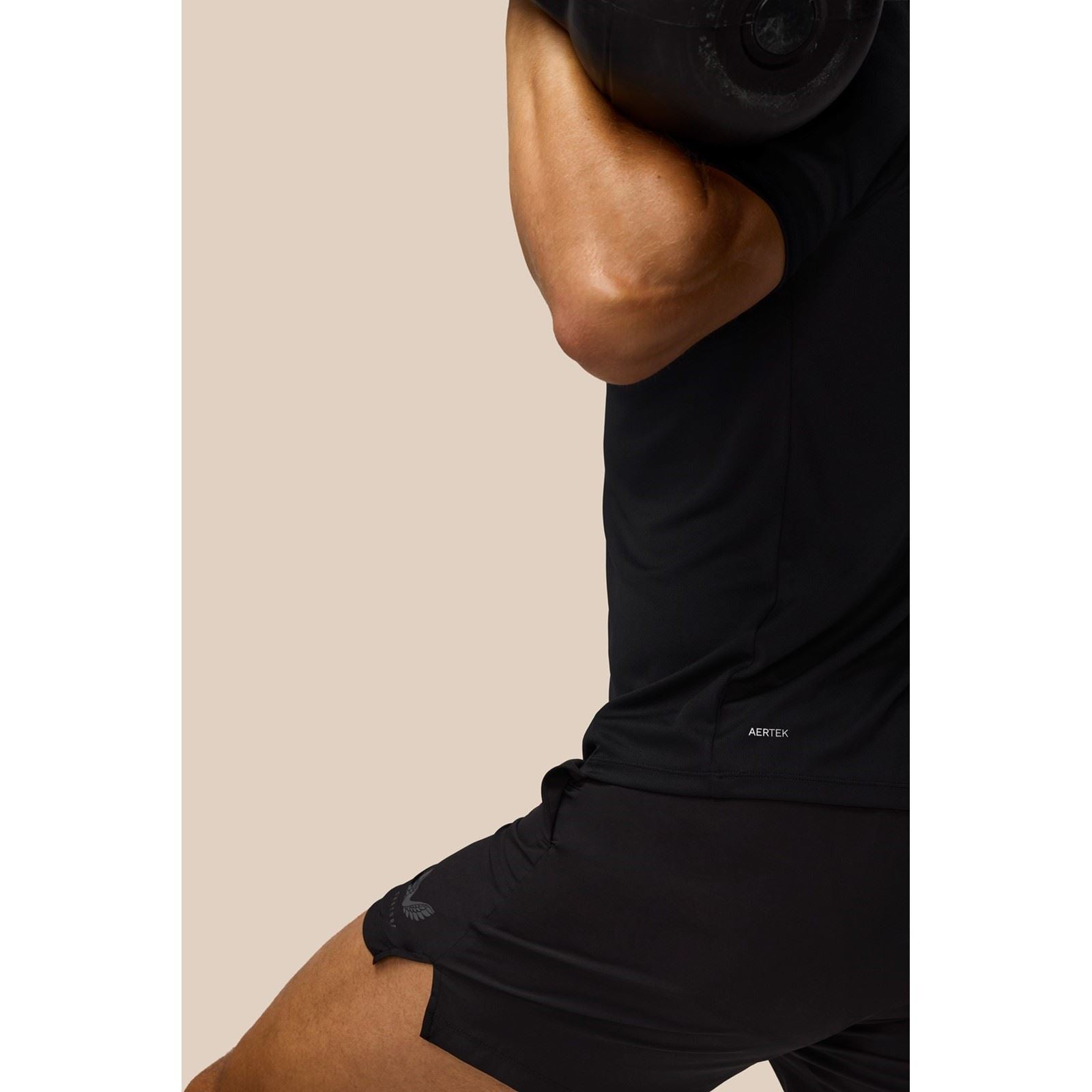 Castore Adapt Training T-Shirt T-Shirts De Sport Actifs Pour Hommes En Polyester Noir