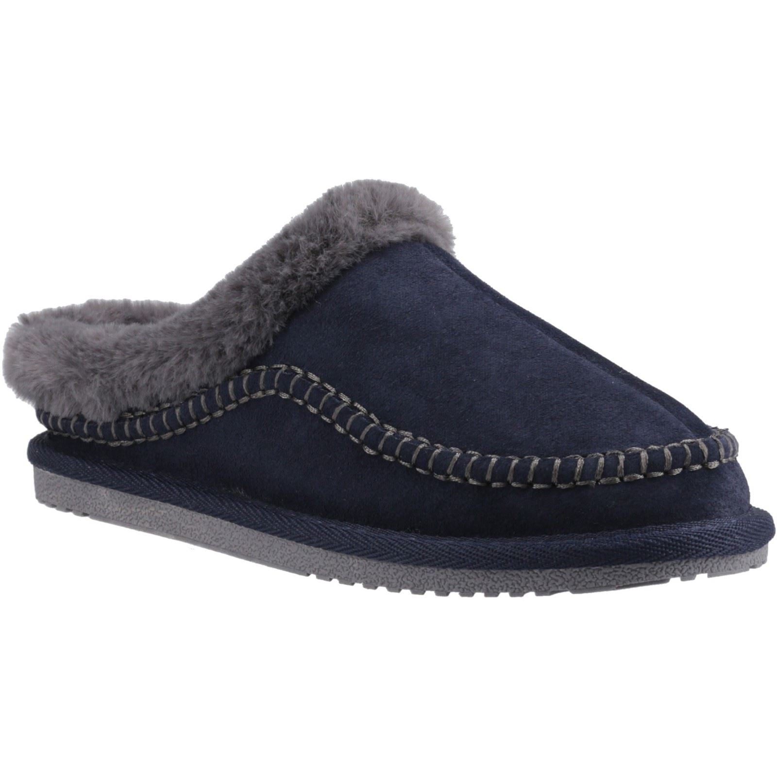 Hush Puppies Anika Chaussons Pour Femme En Suède Marine