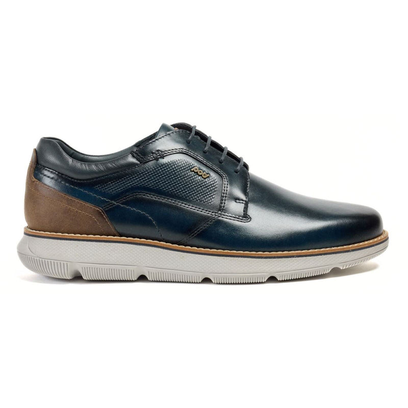 Pod Finch Chaussures En Cuir Pour Homme À Lacets Bleu Marine