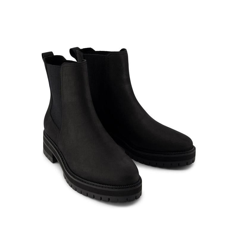 TOMS Bennet Bottes En Cuir Noires Pour Femmes