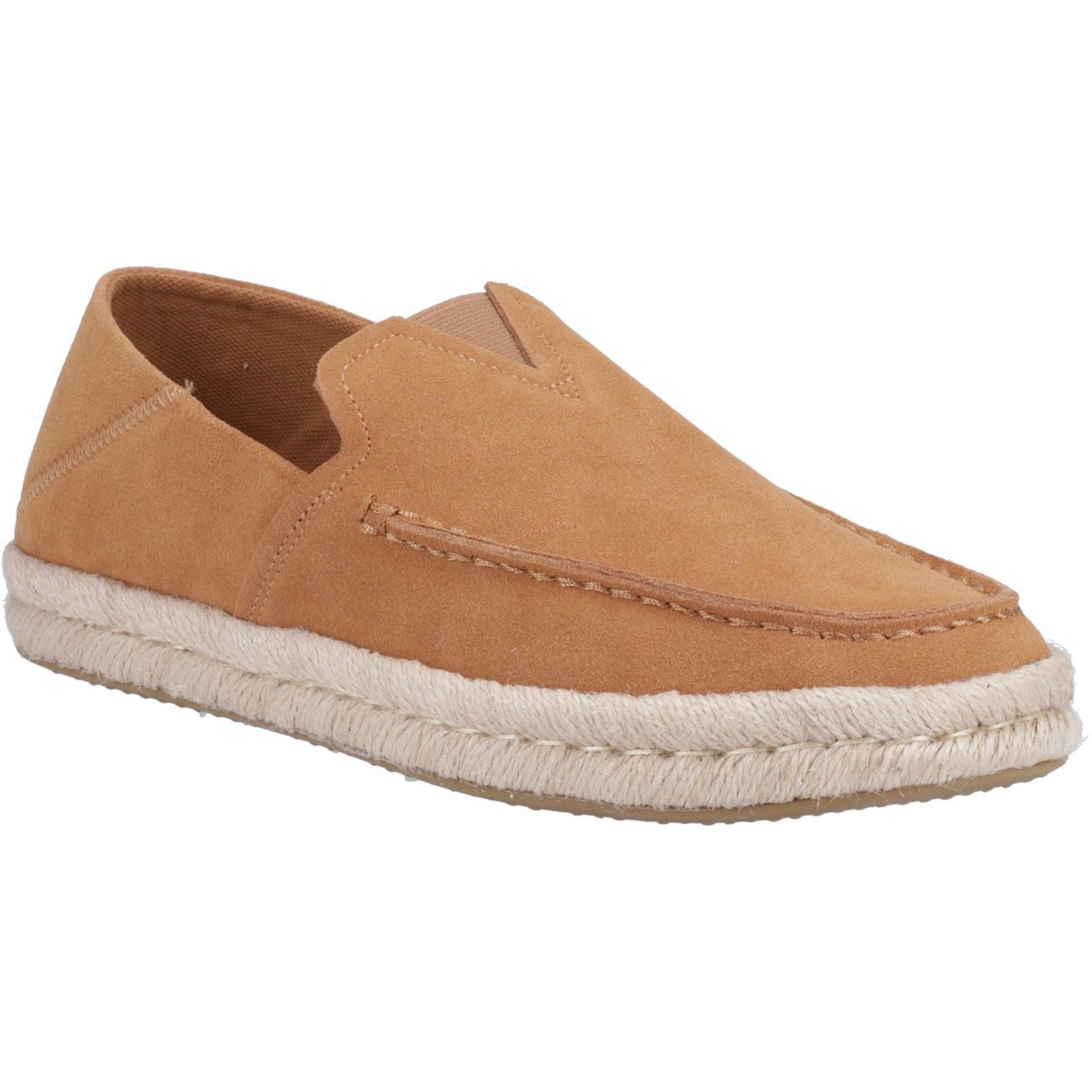 TOMS Alonso Espadrilles En Cuir Pour Hommes Couleur Taupe