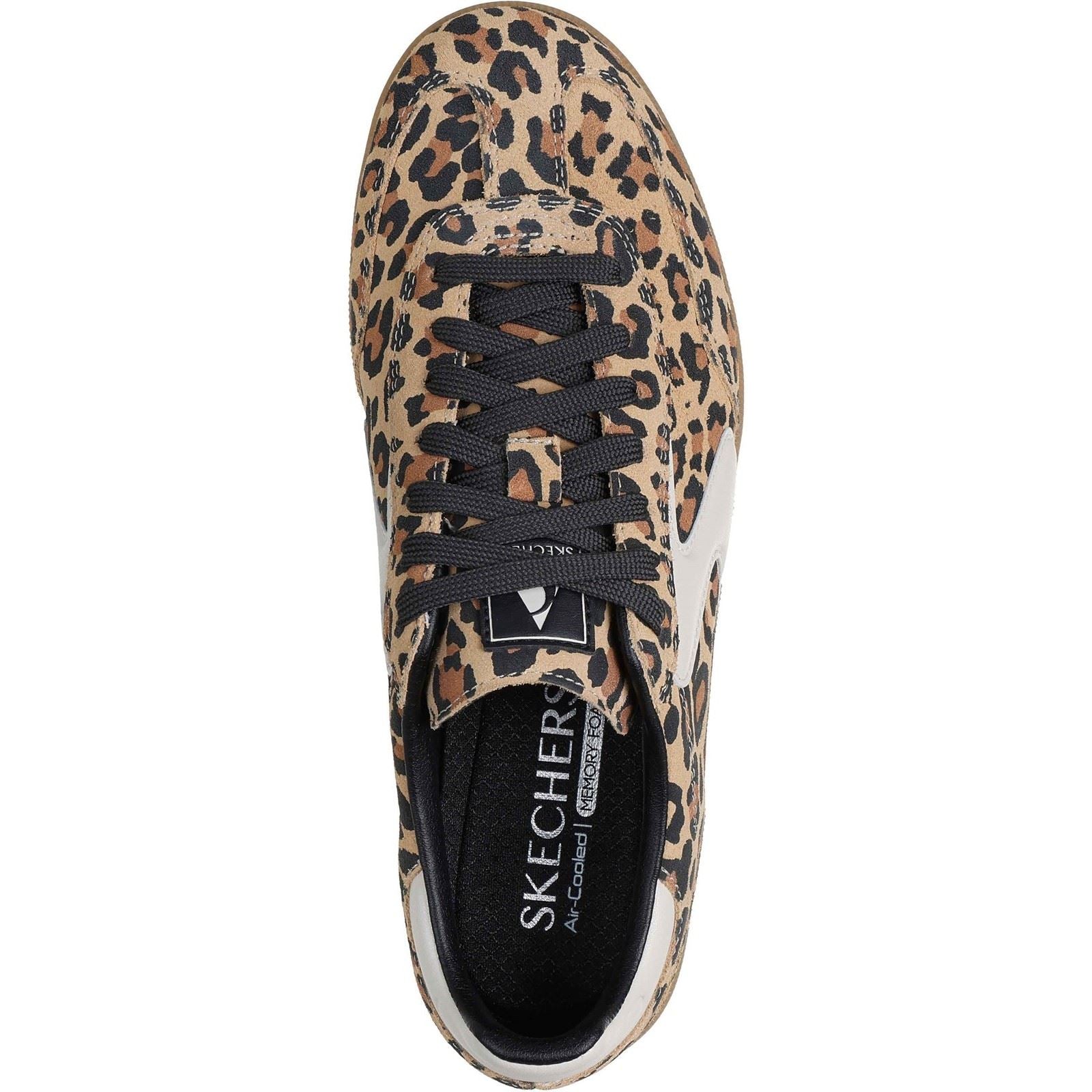 Skechers Hotshot - On The Prowl Hotshot - Baskets En Cuir À Imprimé Léopard Pour Femmes On The Prowl
