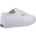 Superga 2740 Platform Baskets Blanches En Coton Pour Femmes