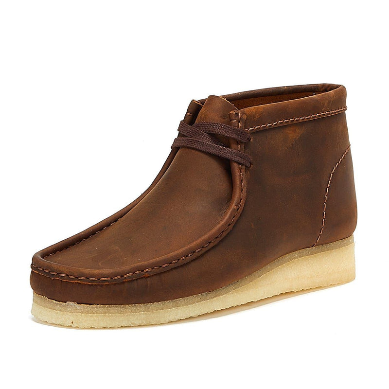 Clarks Originals Wallabee Beeswax Bottes marron pour hommes