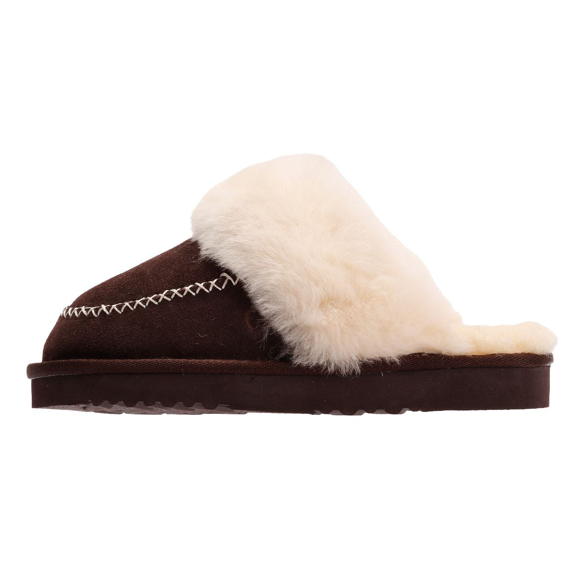 Osprey London The Celeste Chaussons En Suède Pour Femmes Marron