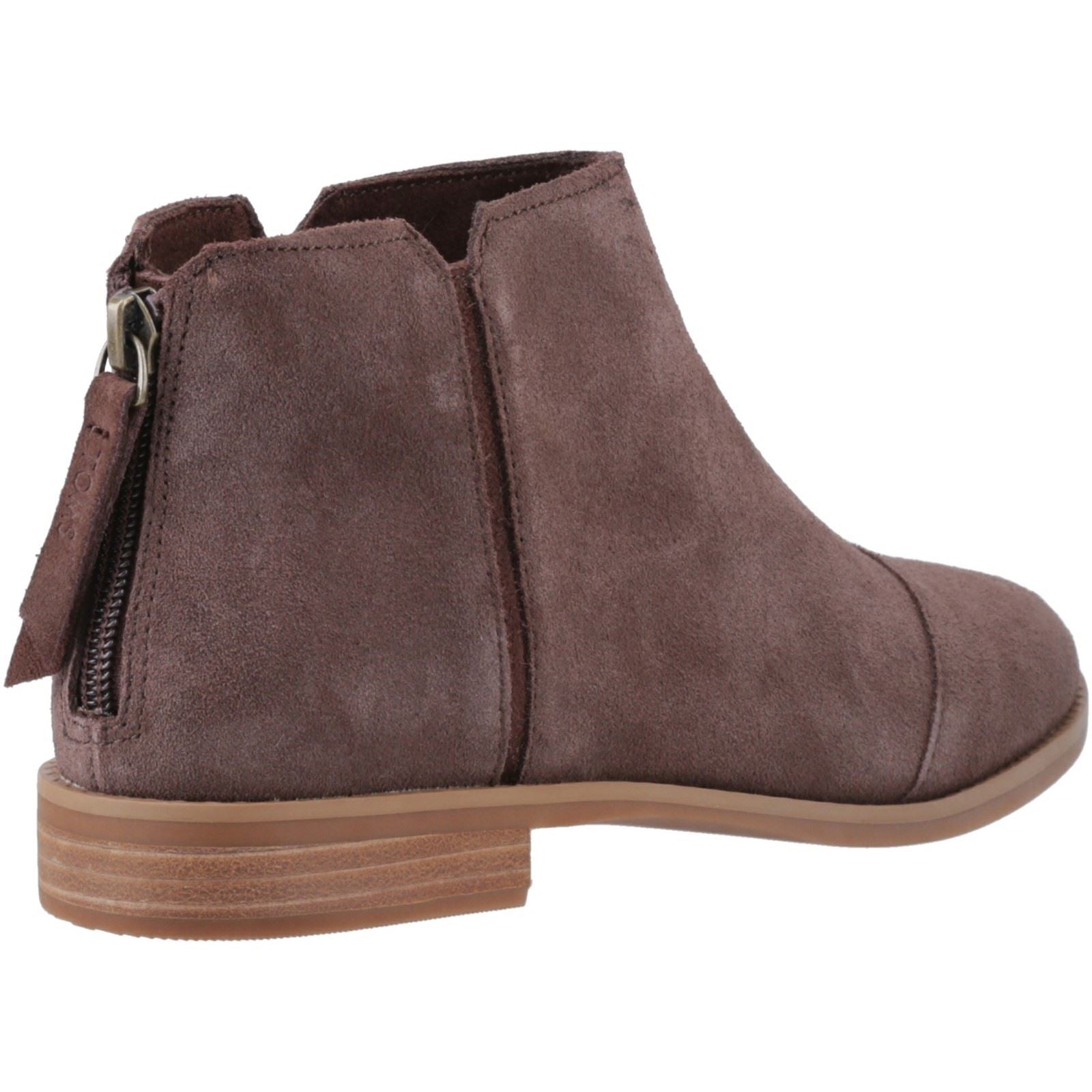 TOMS Rylie Bottes En Cuir Pour Femmes Marron Foncé