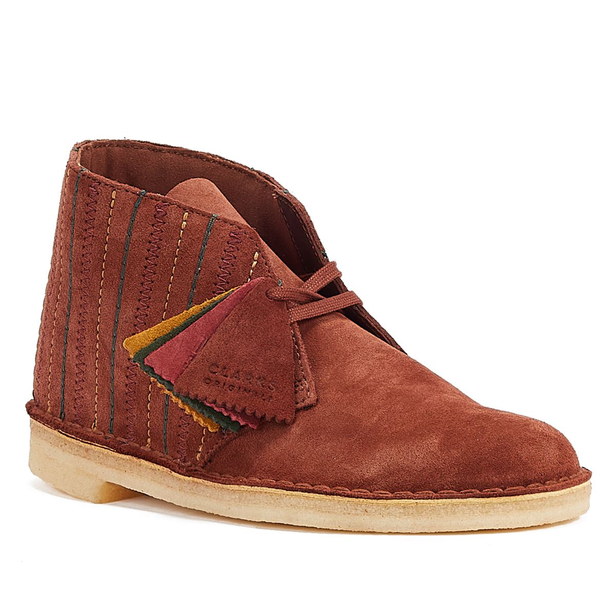 Clarks Originals Bottes Marron En Daim Desert Boot Originals Pour Hommes