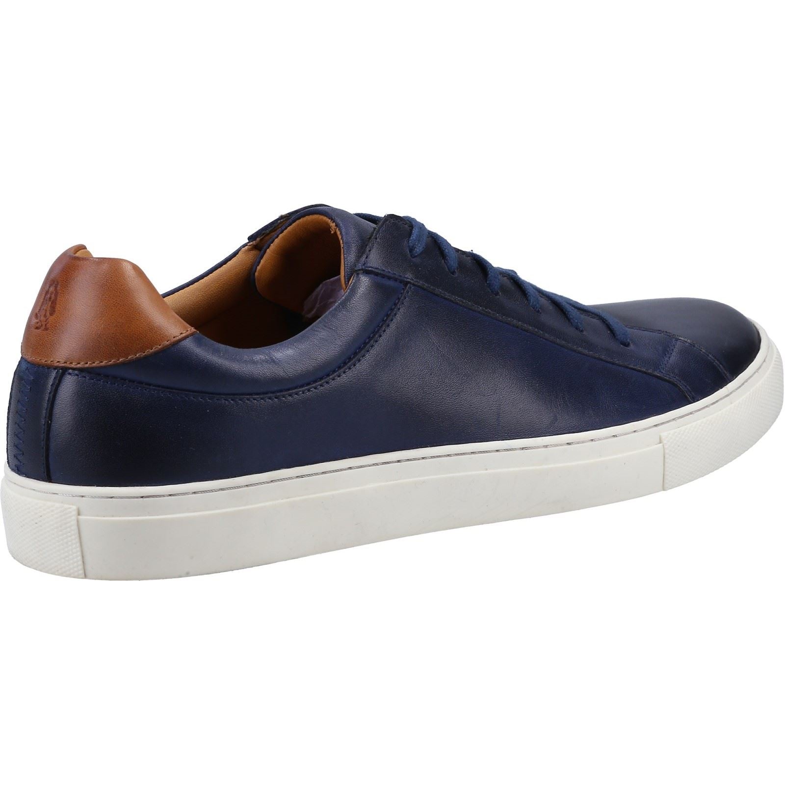 Hush Puppies Colton Baskets En Cuir Pour Homme, Bleu Marine