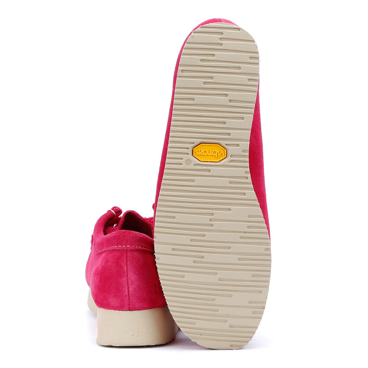 Clarks Originals Wallabee Day Chaussures Roses Pour Femmes En Suède