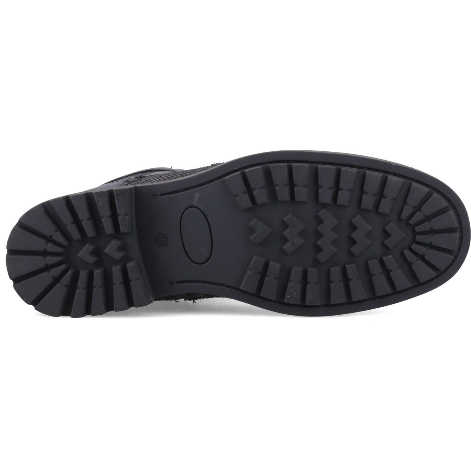 Hunter Loch Brogue Bottines En Cuir Pour Hommes Noires
